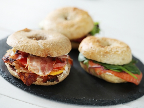 Bagel with PB&J