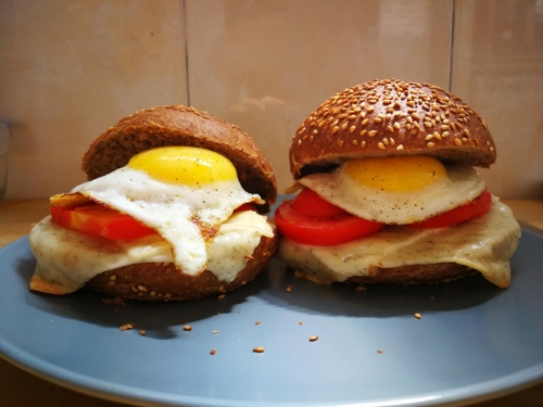 Double Egg w/Meat & Cheese