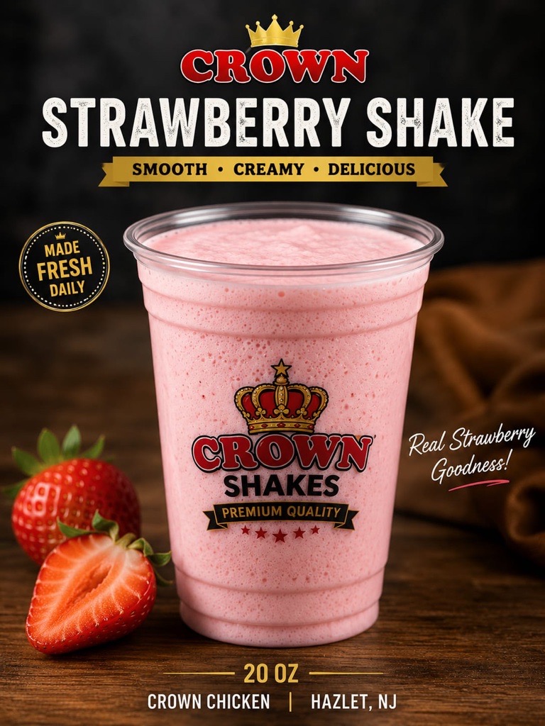Large Strawberry Milkshake in Hazlet, NJ.