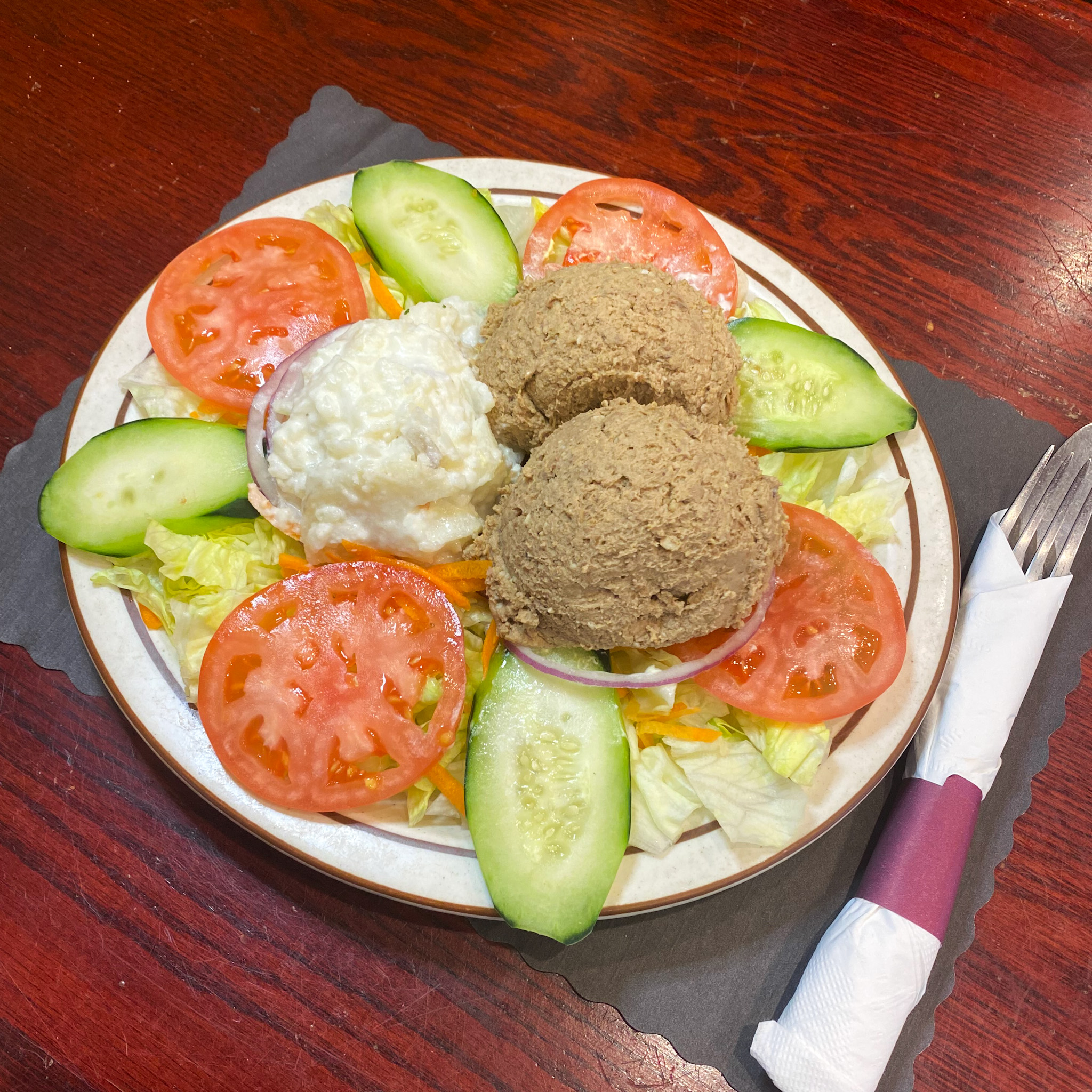 Chopped Liver Salad Platter