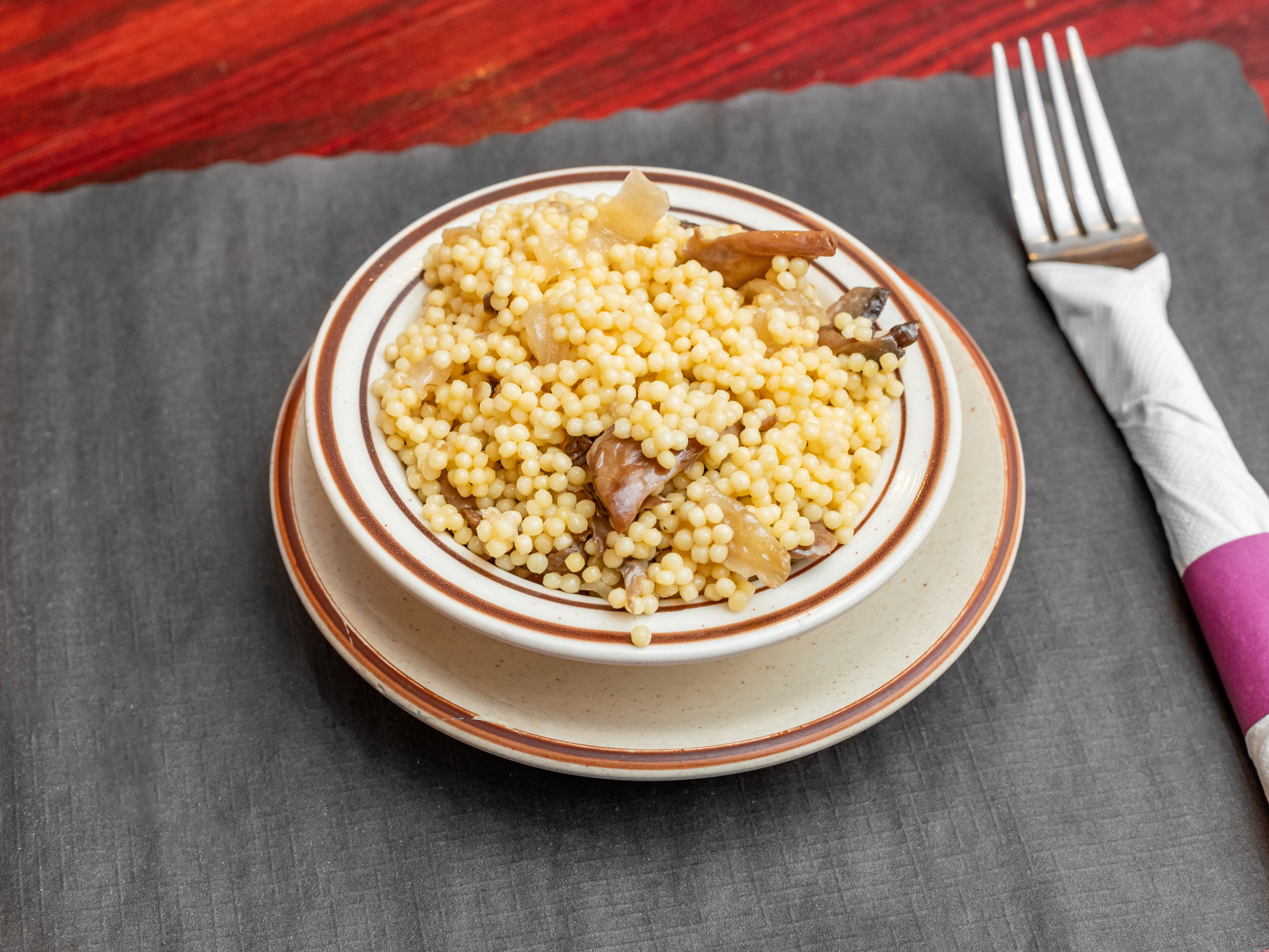 Egg Barley & Mushrooms