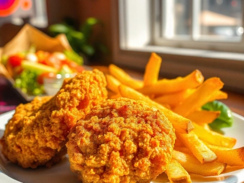 Homemade Chicken Nuggets & French Fries
