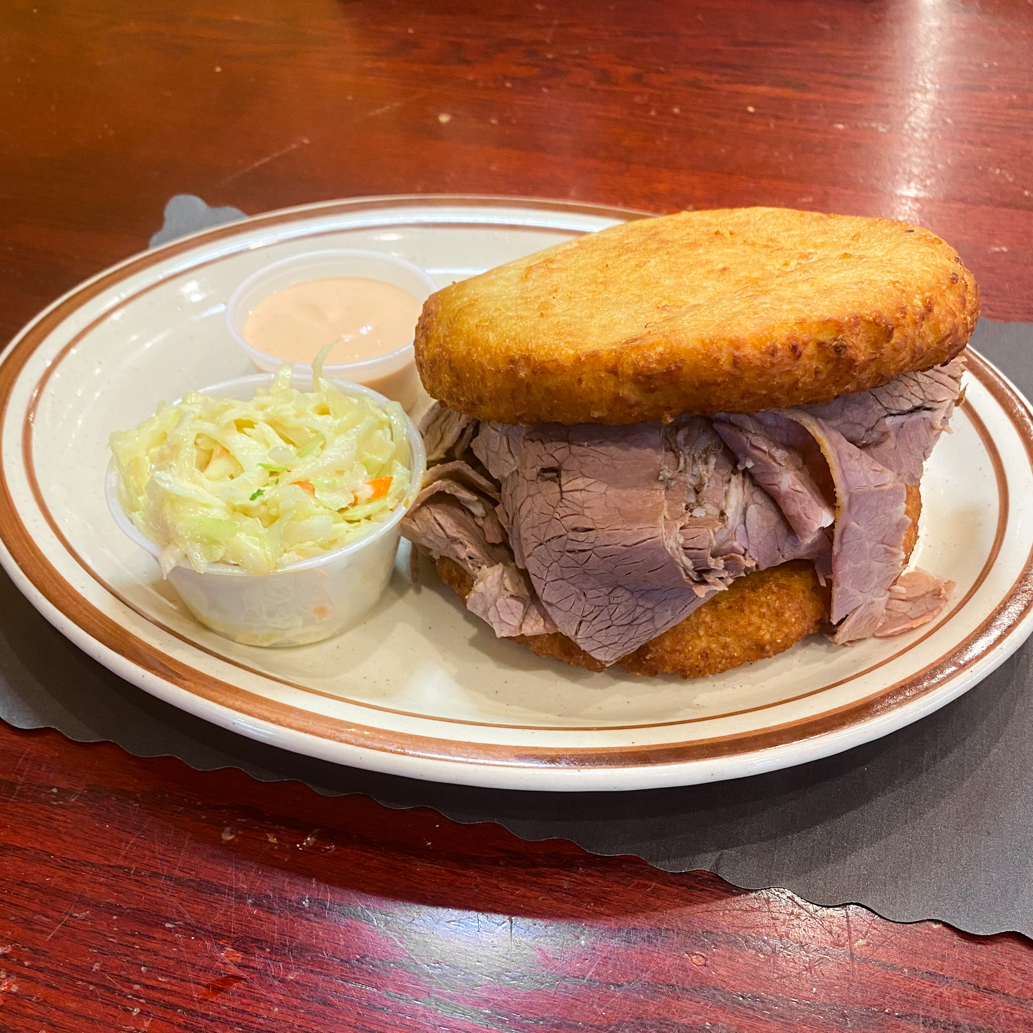 Potato Pancakes Deli Sandwich