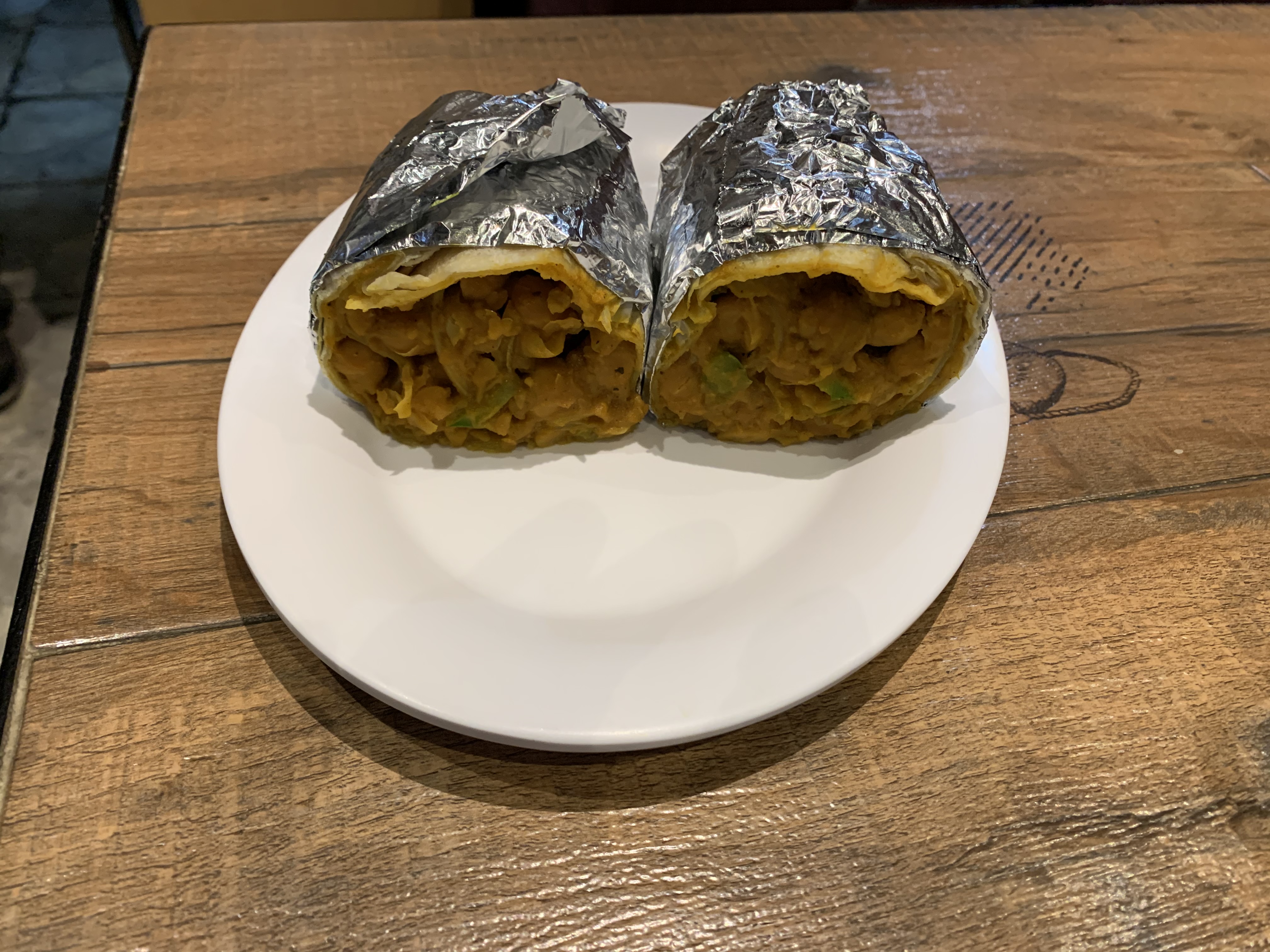 Chana Masala Roll
