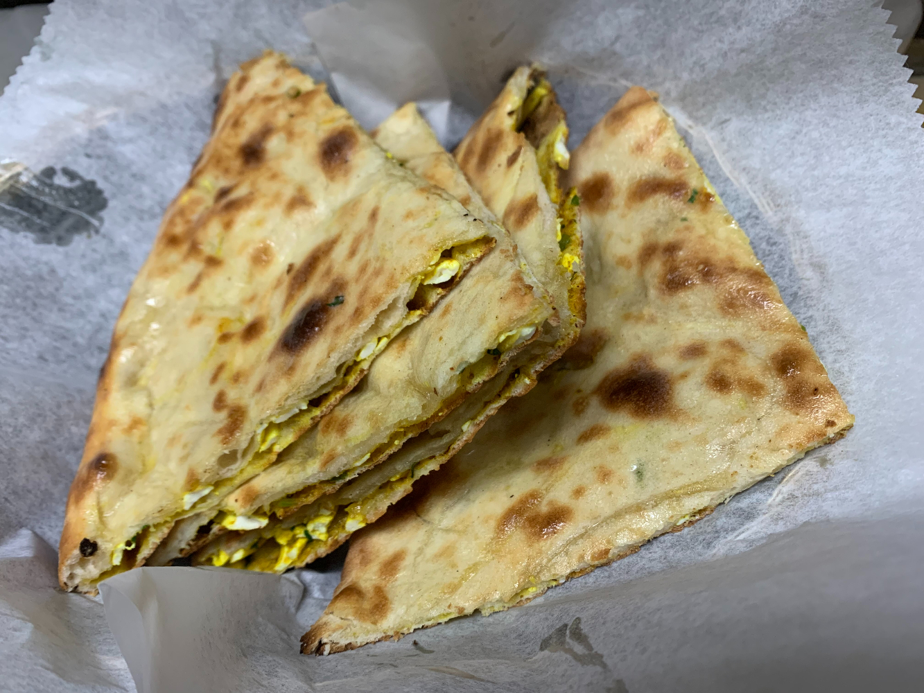 Paneer filled Kulcha