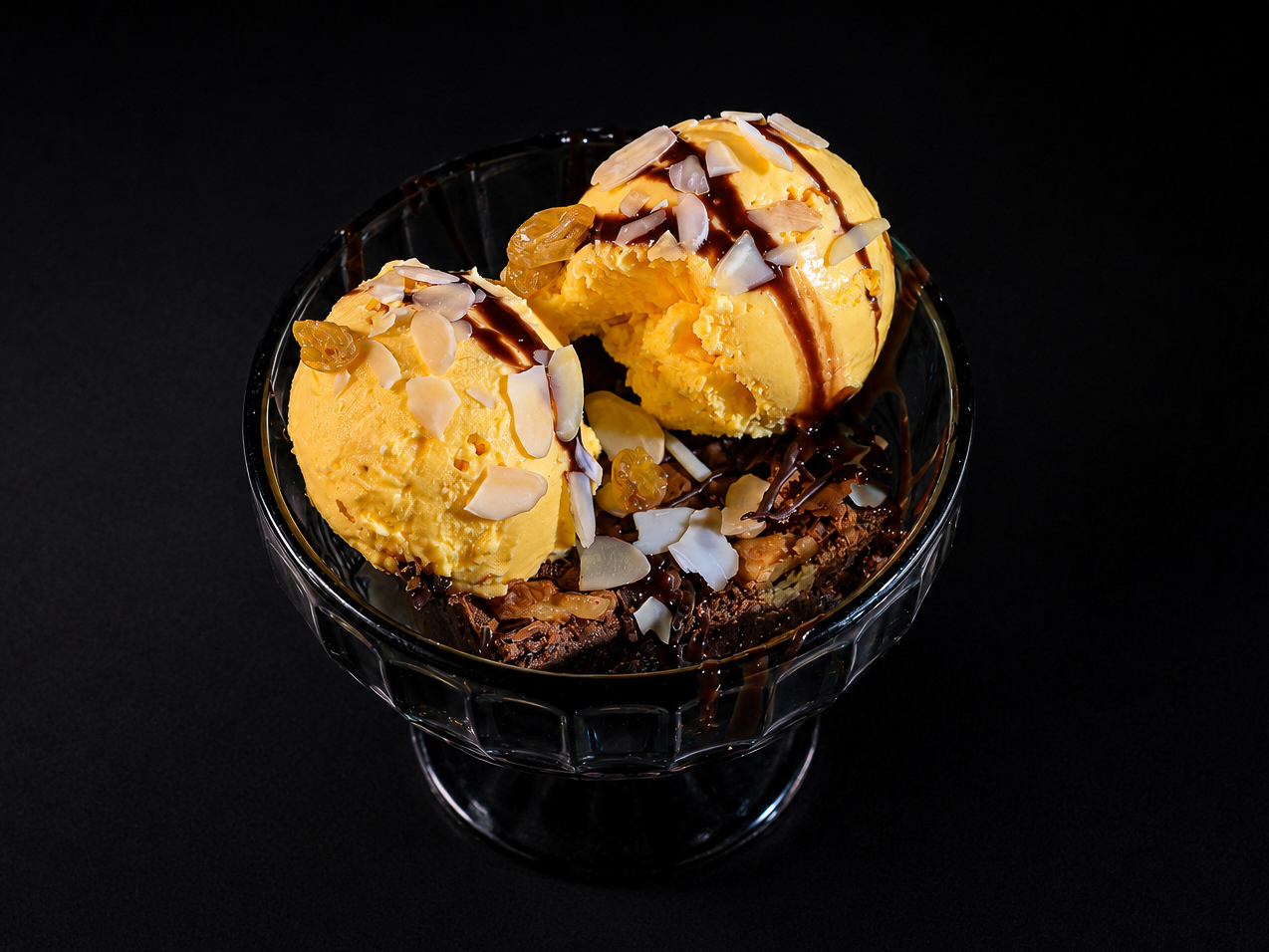 Brownie With Vanilla Ice Cream