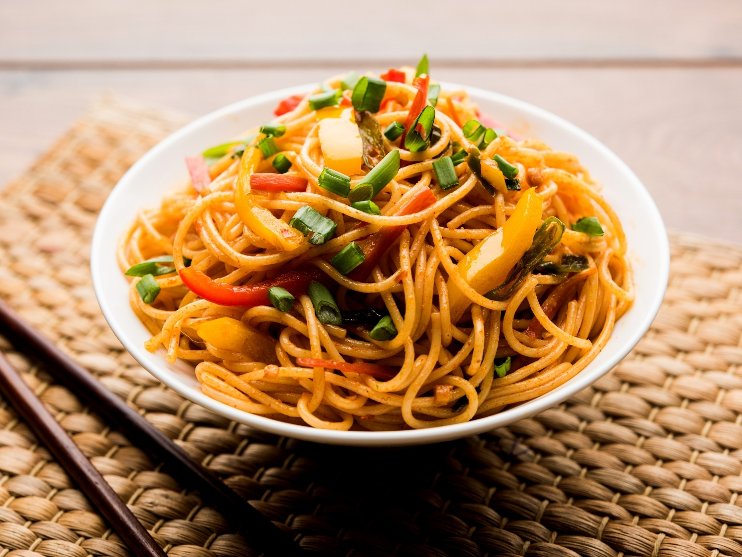Mrs.Kumar's Special Schezwan Hakka Noodles