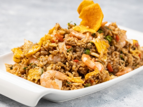 Arroz Chaufa de Camarones