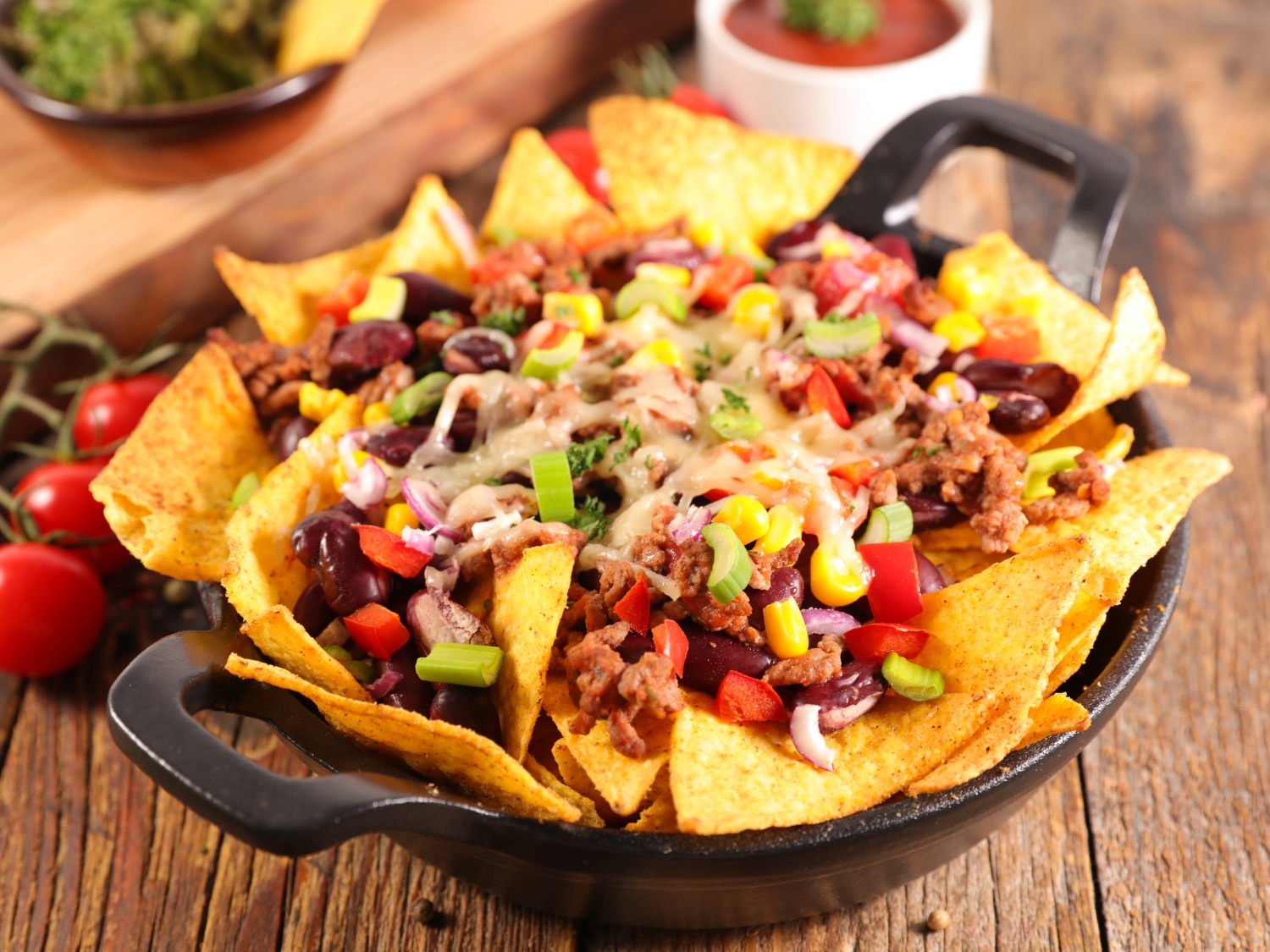 Chicken Nachos & Cheese