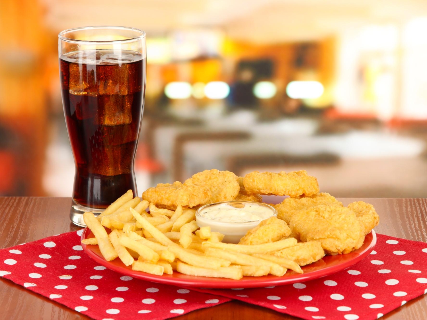 CHK Tenders & FF with Soda & Chips