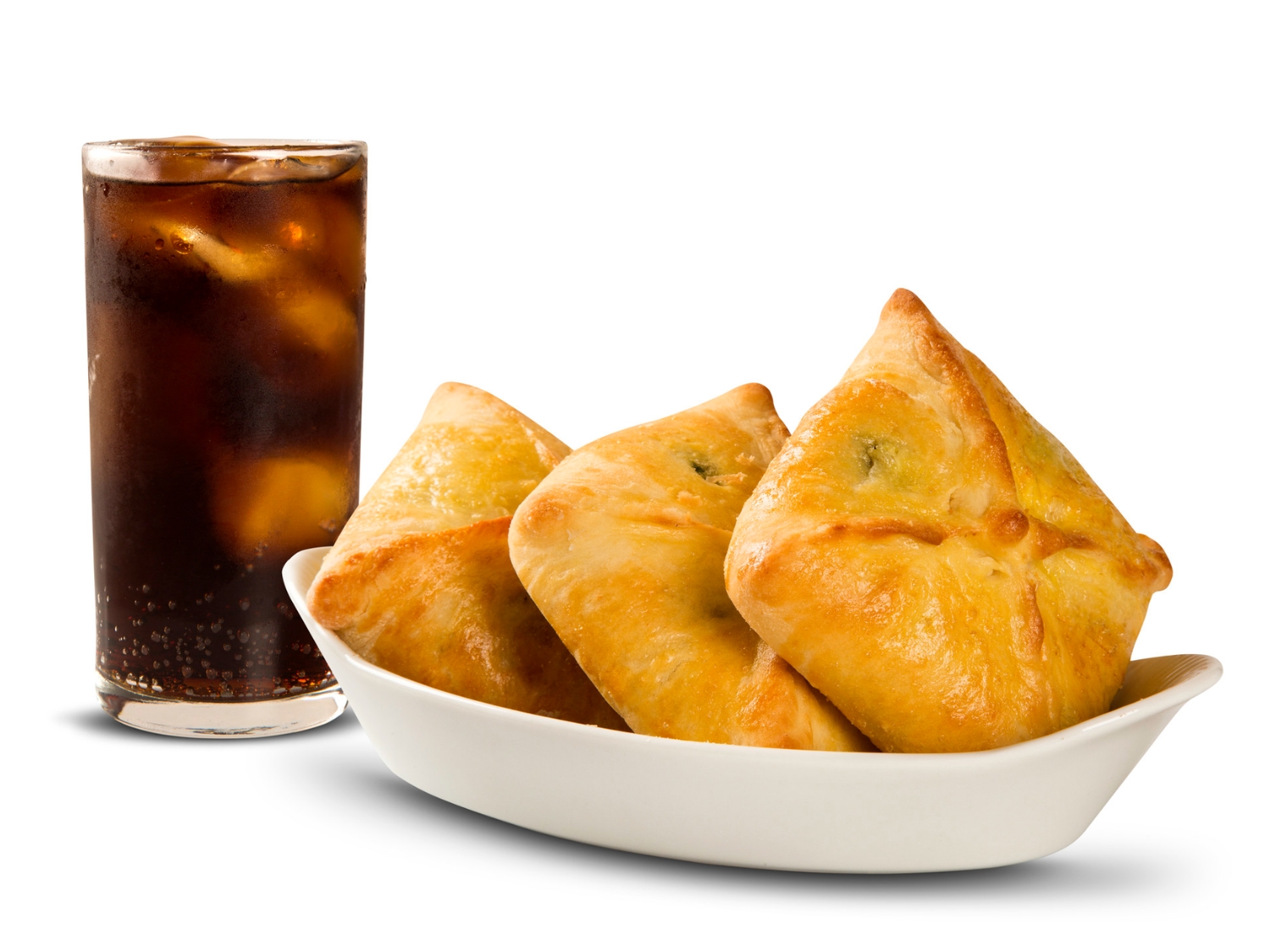 Empanda with Chips & Soda
