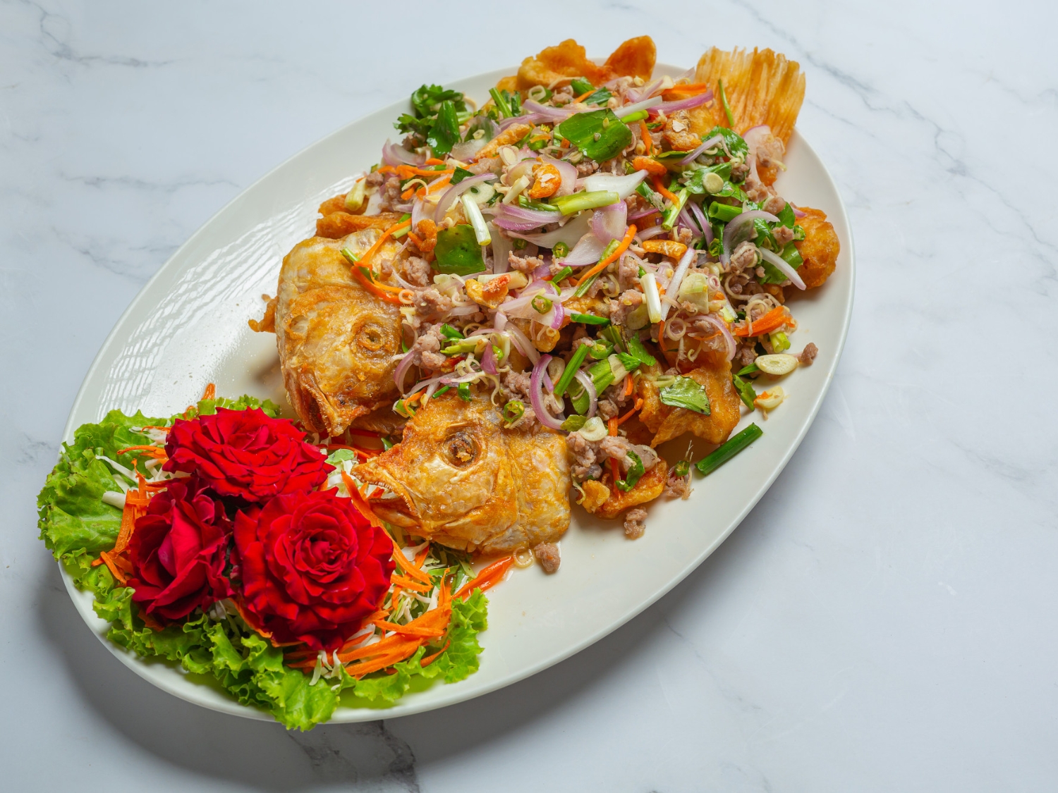 Buffalo Calamari Salad