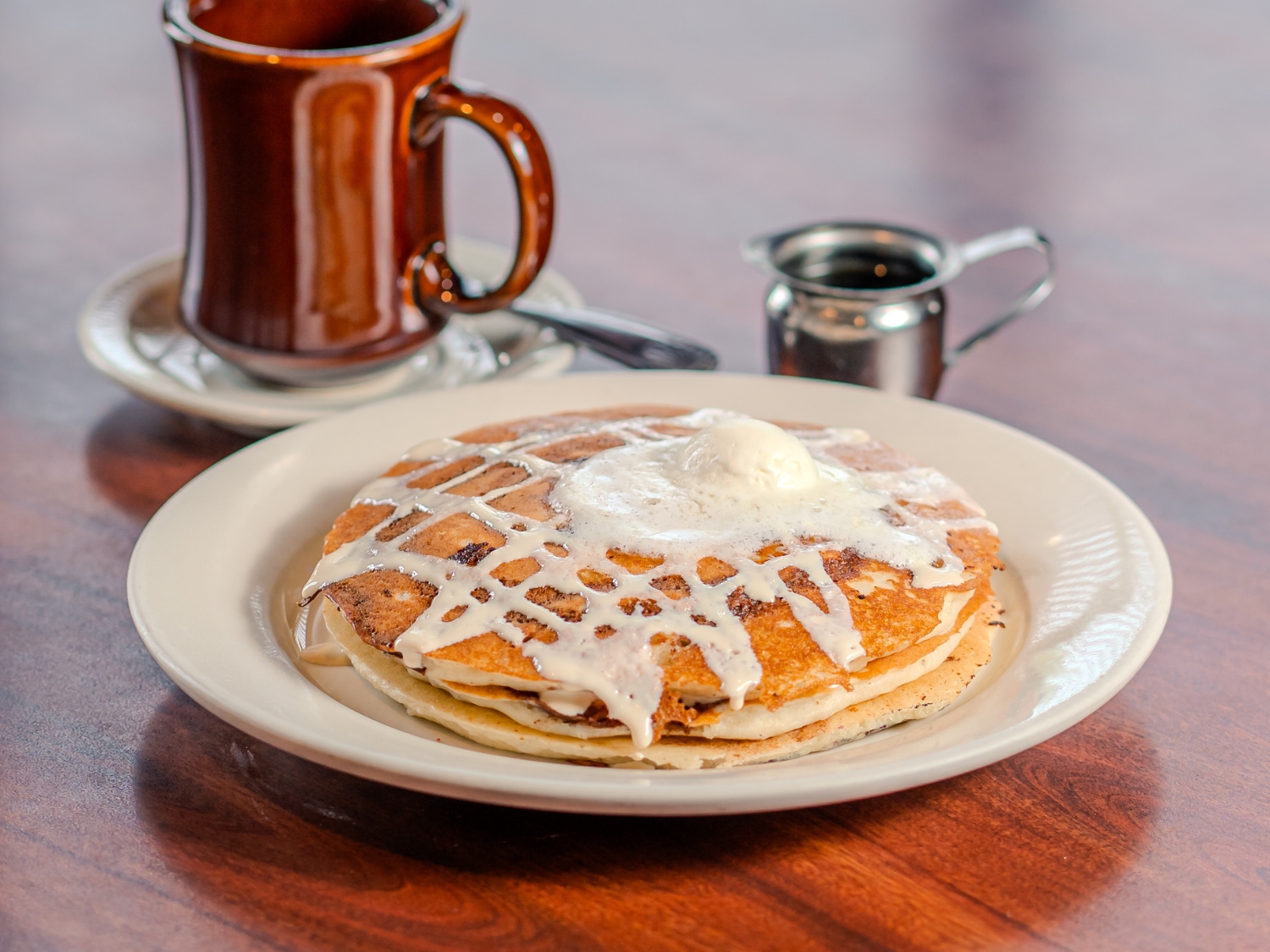 Cinnamon Bun Pancakes