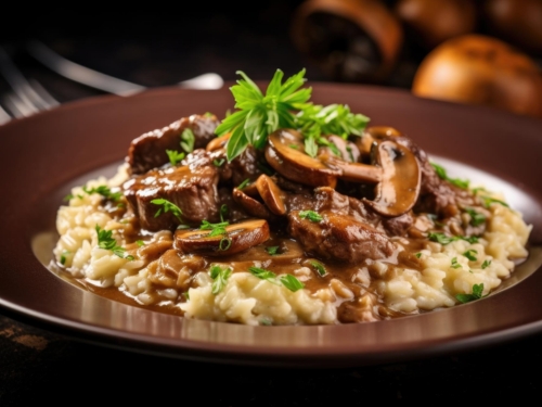 Beef w/ Mushrooms