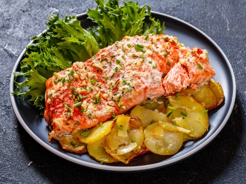 Potato Encrusted Salmon