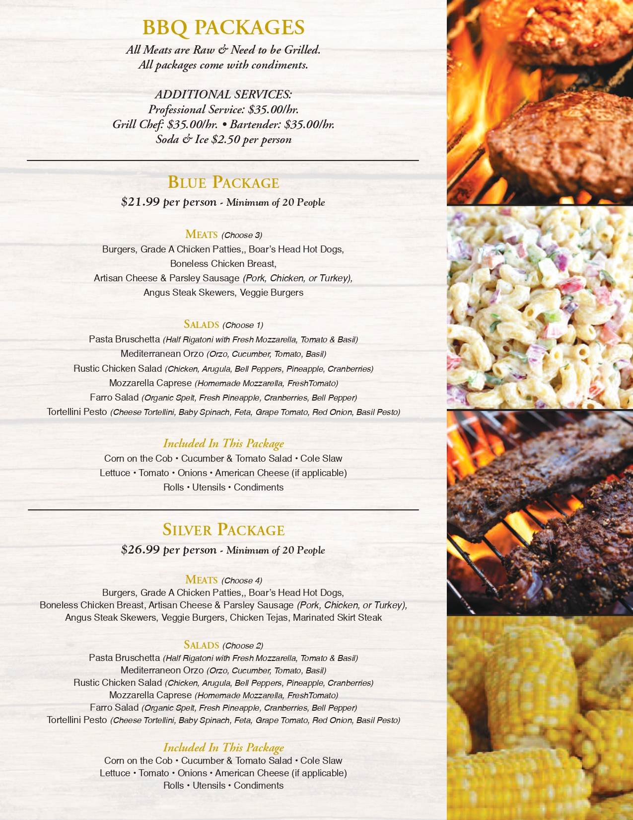 Catering Menu