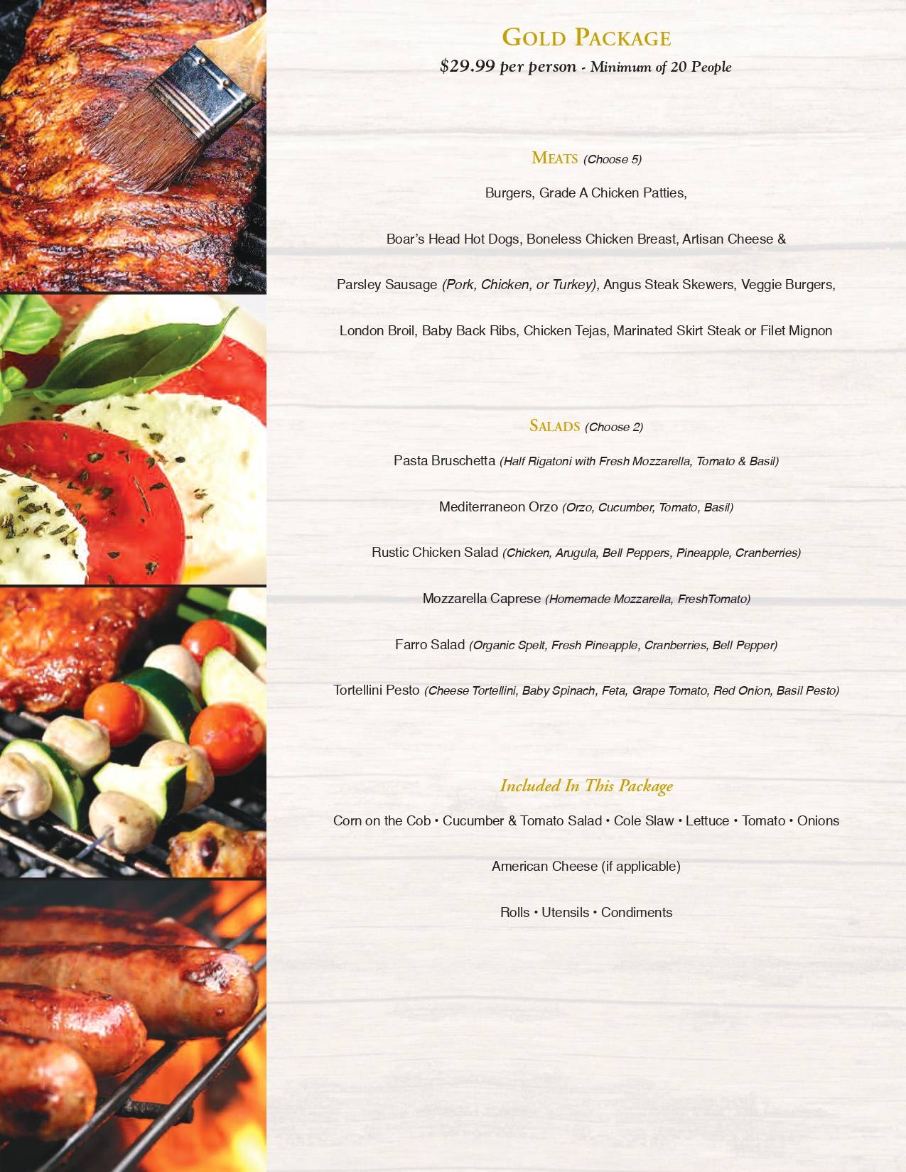 Catering Menu